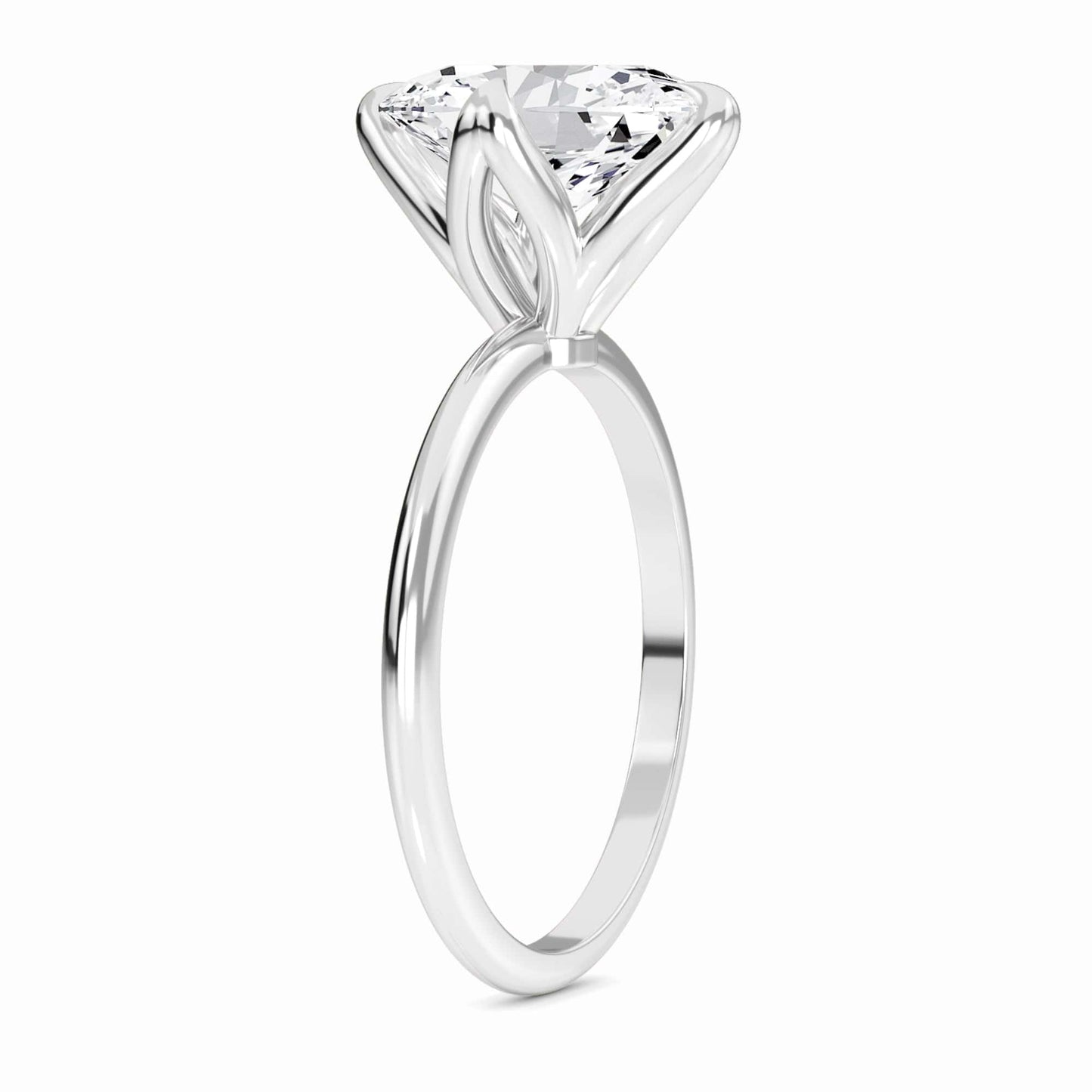 Oval Solitaire Certified Lab Diamond Engagement Ring - Srimayi