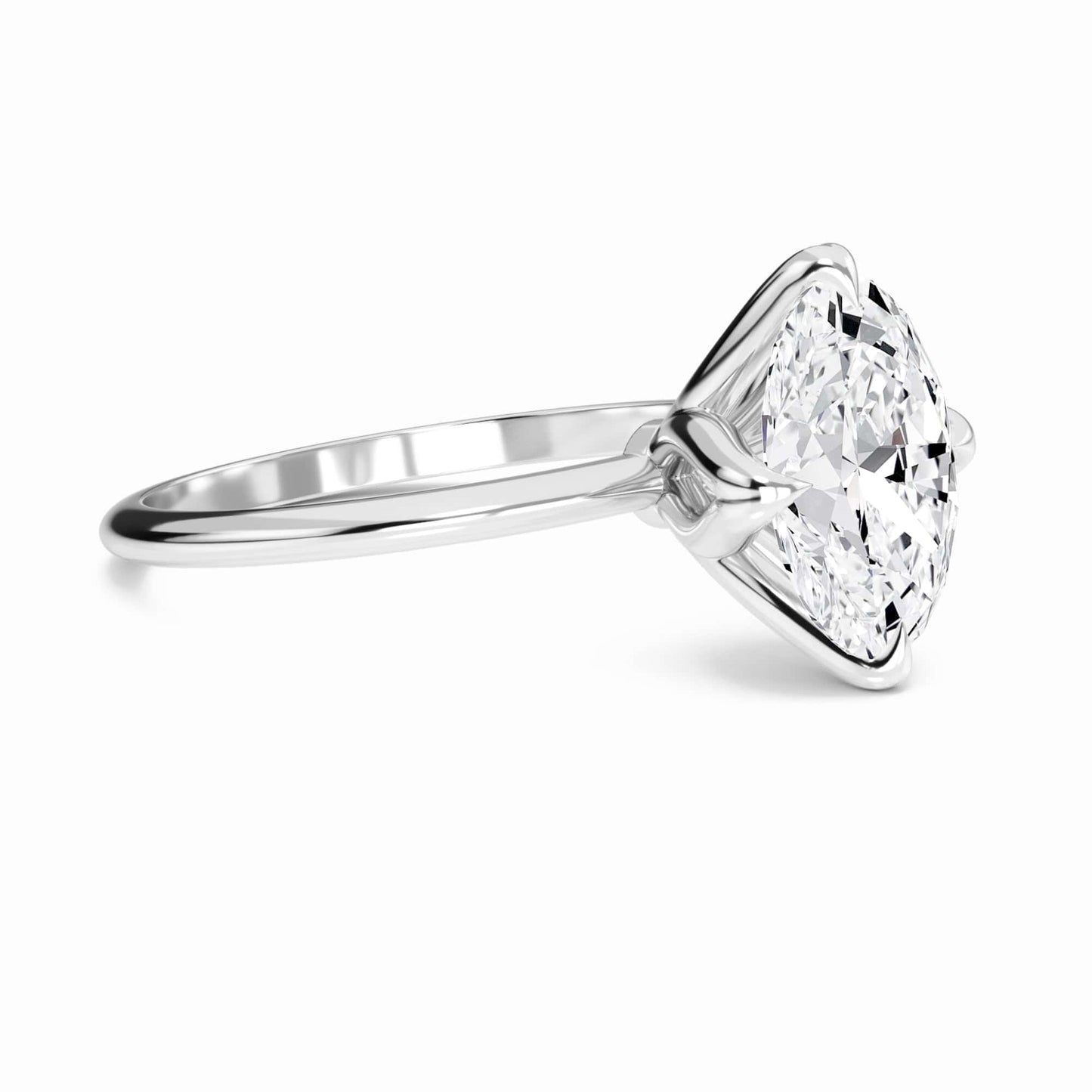 Oval Solitaire Certified Lab Diamond Engagement Ring - Srimayi