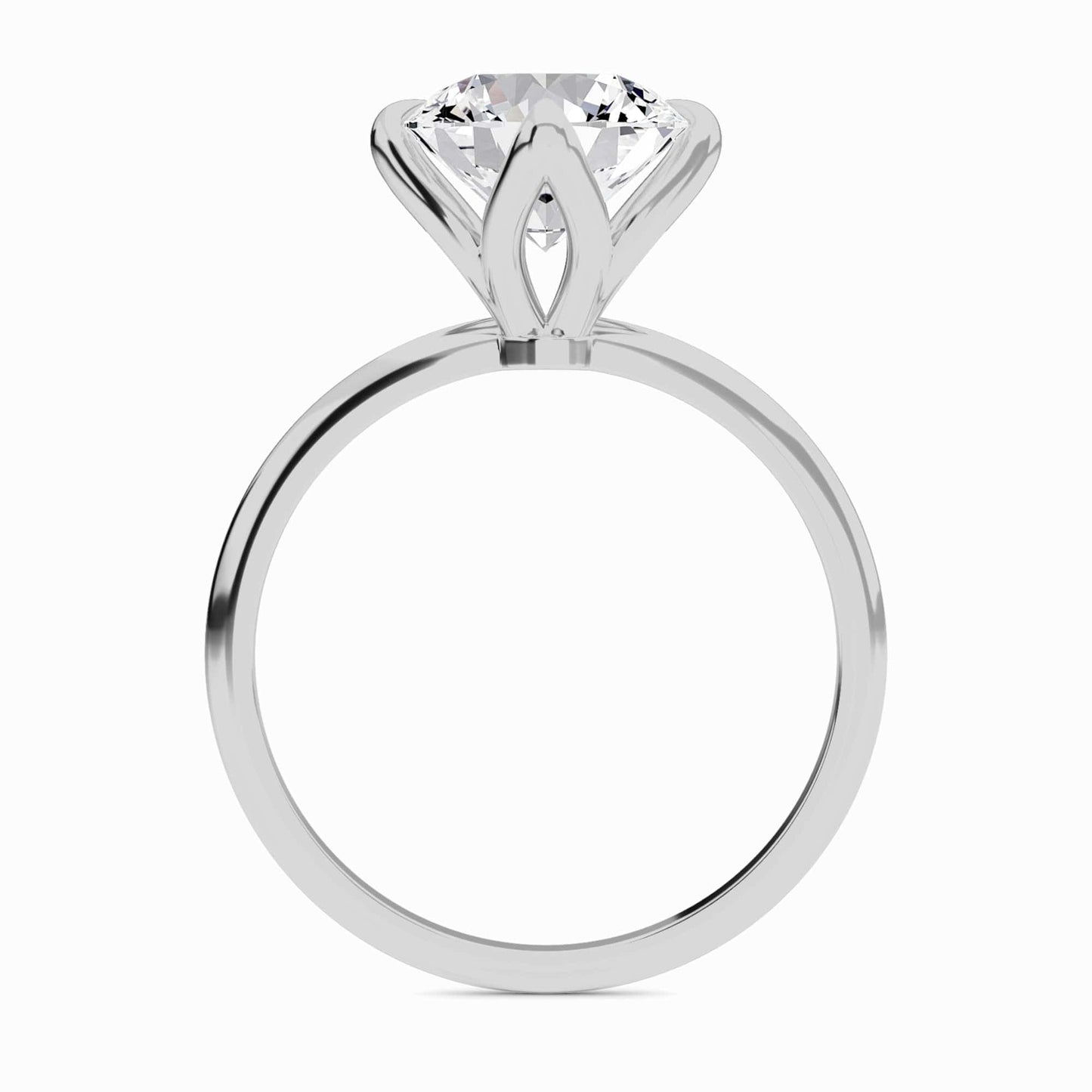 Round Solitaire Certified Lab Diamond Engagement Ring - Srimayi