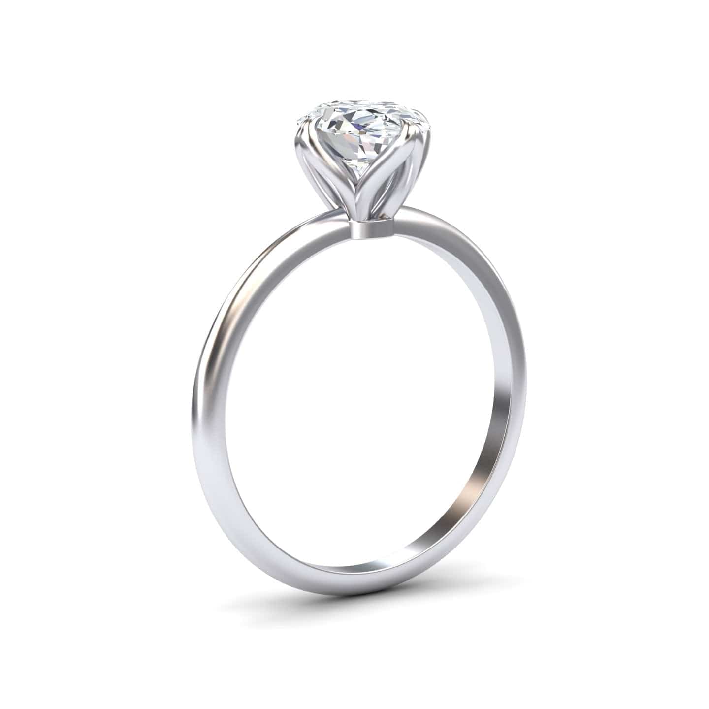 Oval Solitaire Certified Lab Diamond Engagement Ring - Srimayi