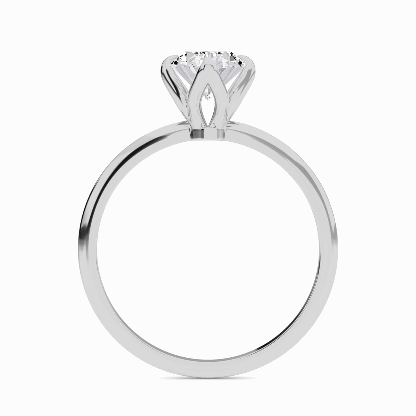 Oval Solitaire Certified Lab Diamond Engagement Ring - Srimayi
