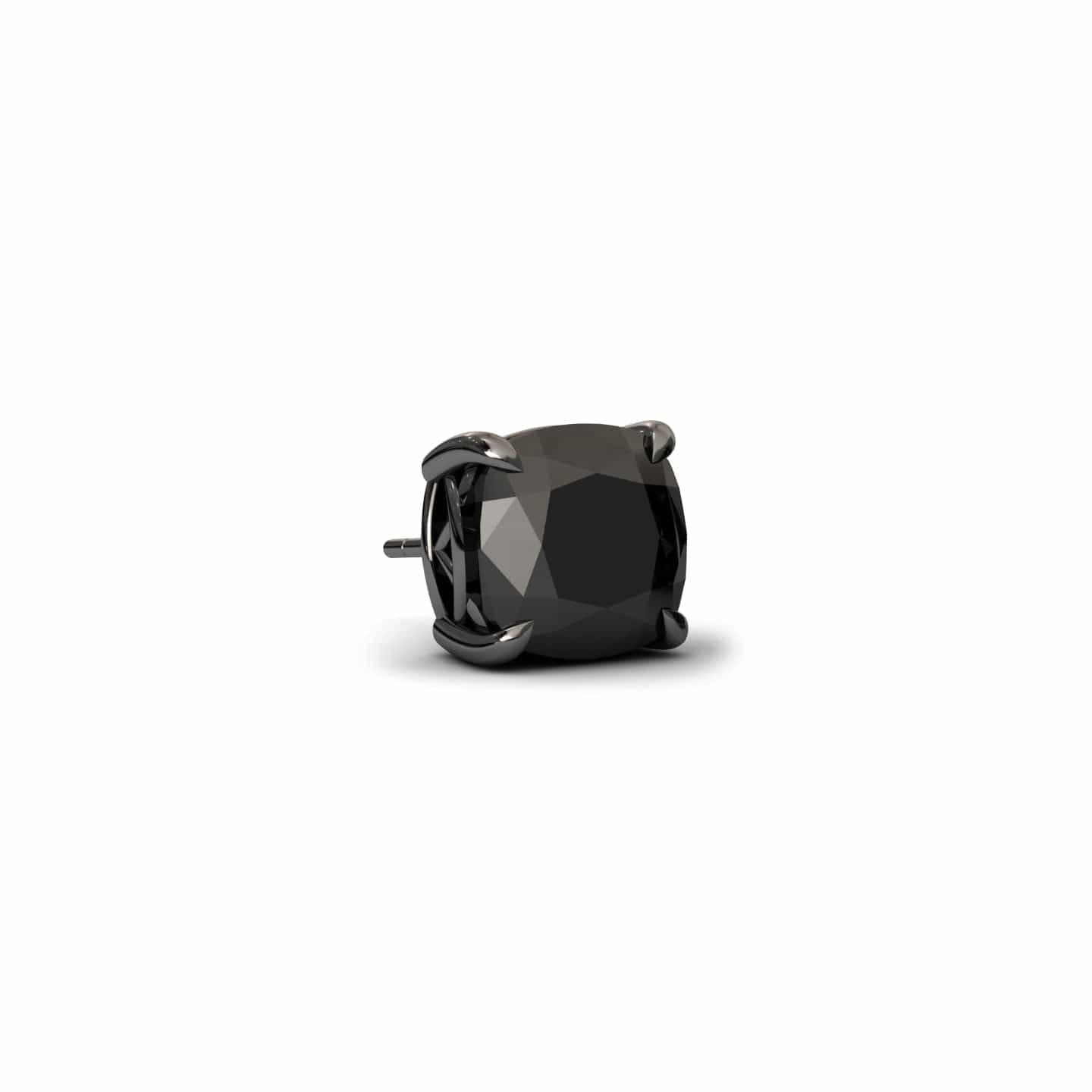 Black Diamond Men's Stud Earrings - Deborah