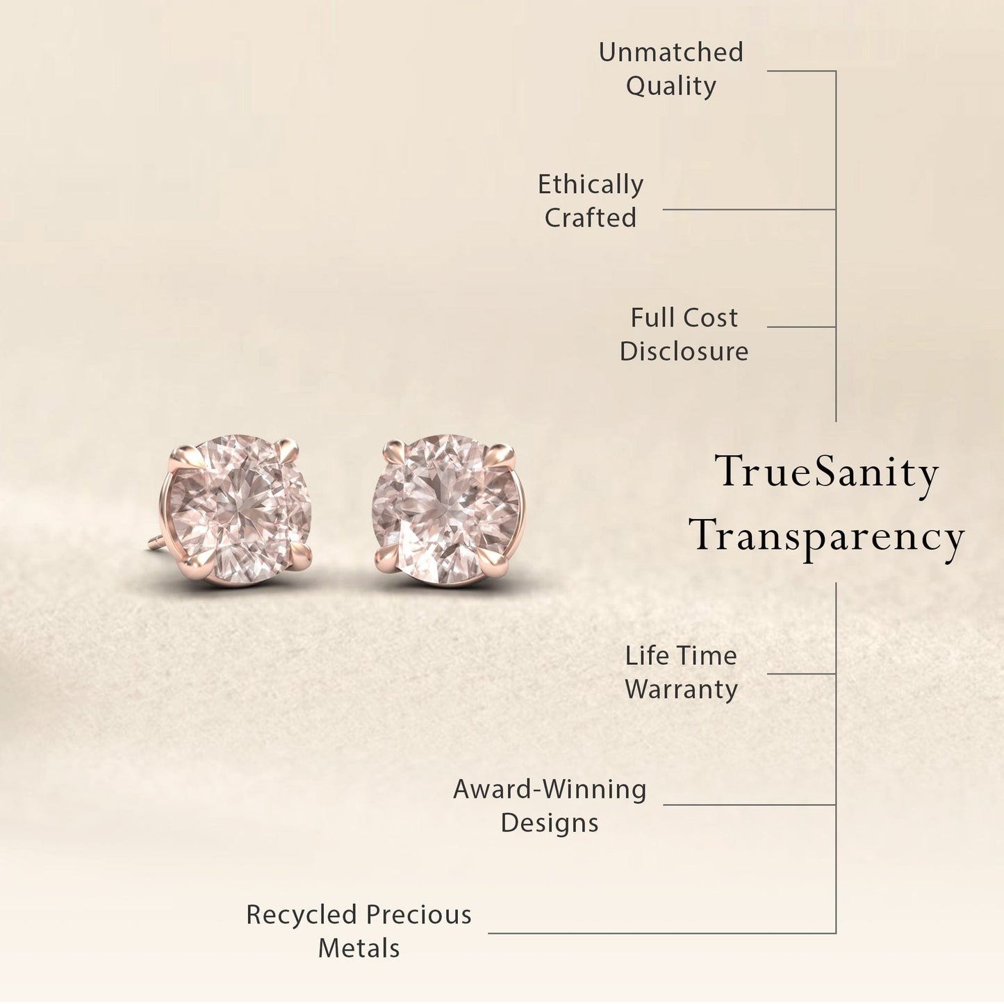 Morganite Stud Earrings - Helena