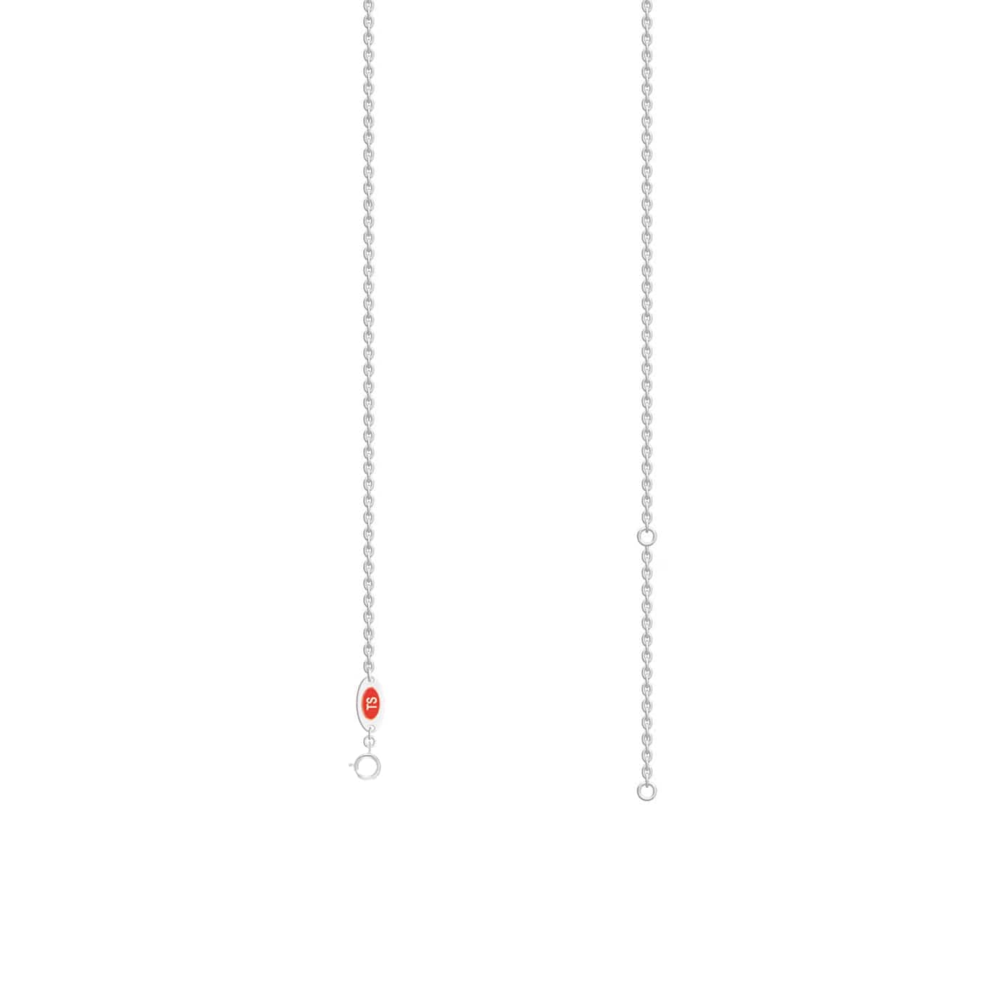 Lab Grown Blue Sapphire Solitaire Necklace - Breanna