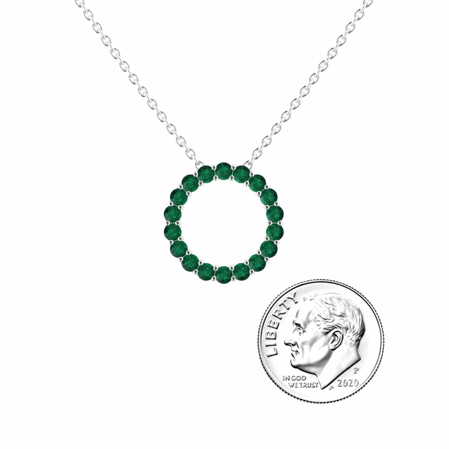Emerald Circle Necklace - Ivanka