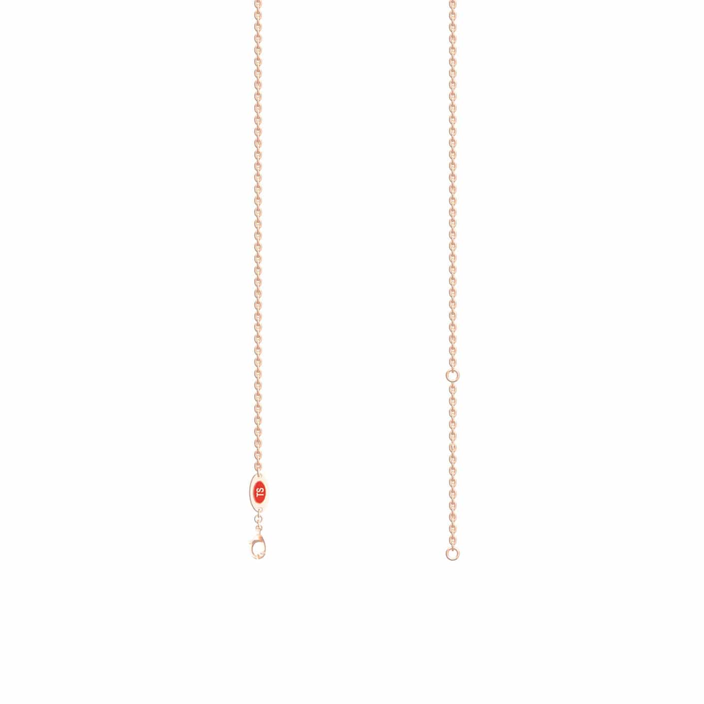 Lab Grown Pink Sapphire Infinity Teardrop Necklace - Paulina