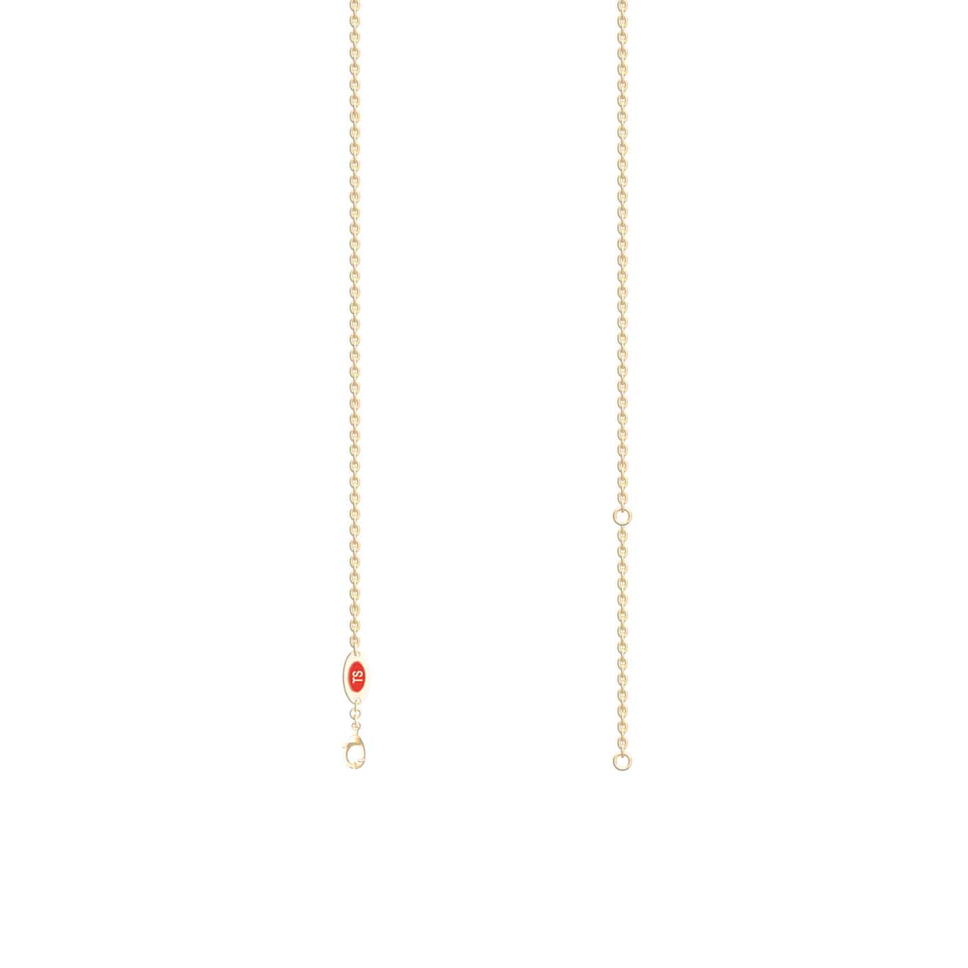 Lab Grown Blue Sapphire Solitaire Necklace - Jovana