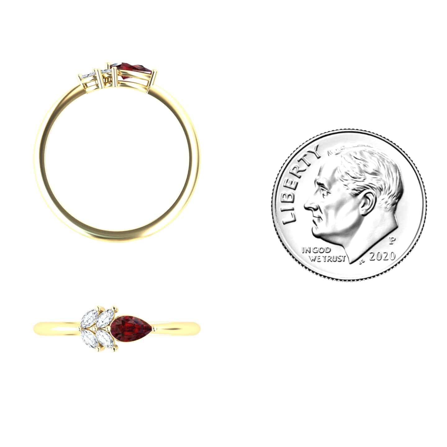 Ruby & Diamond Fancy Ring - Julia