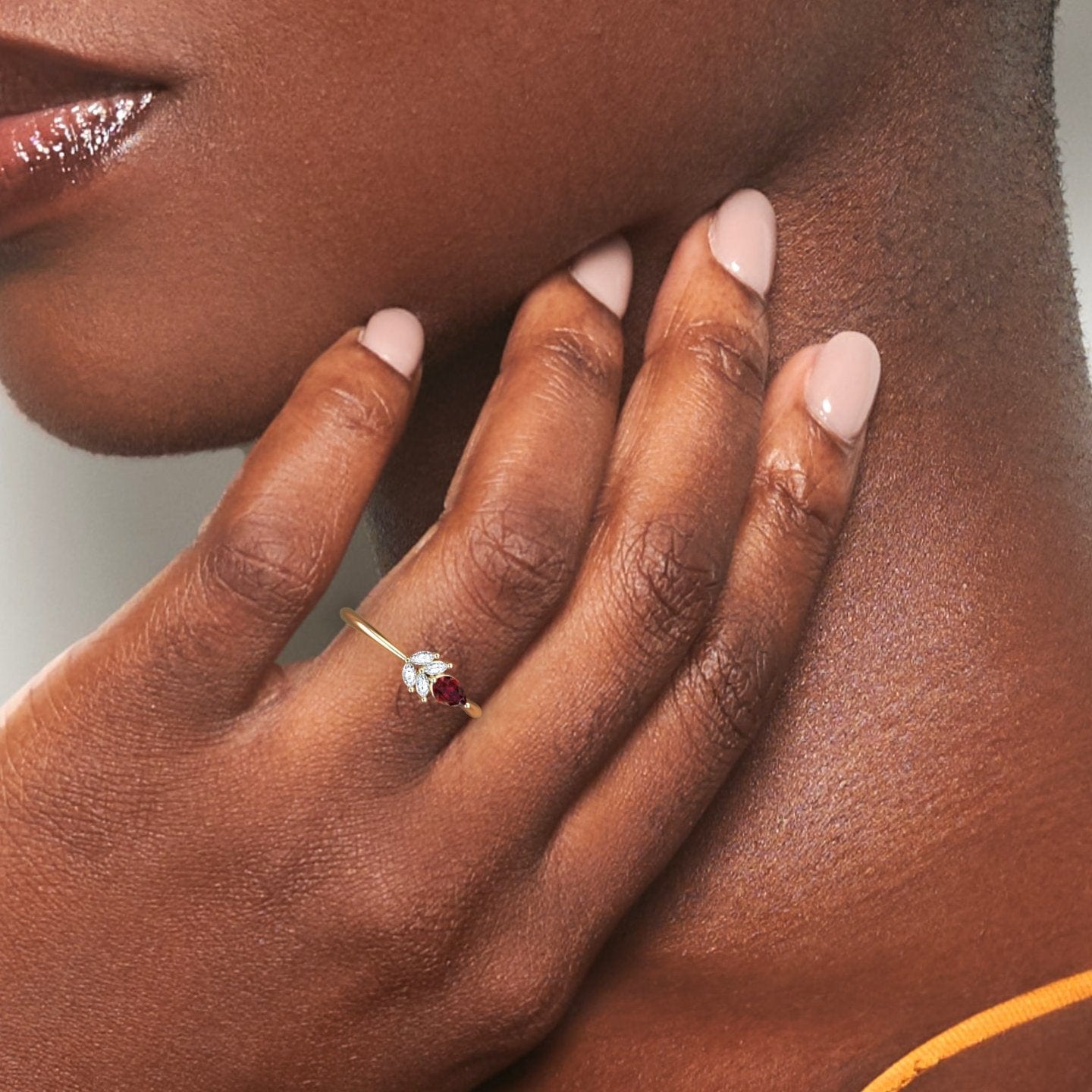 Ruby & Diamond Fancy Ring - Julia
