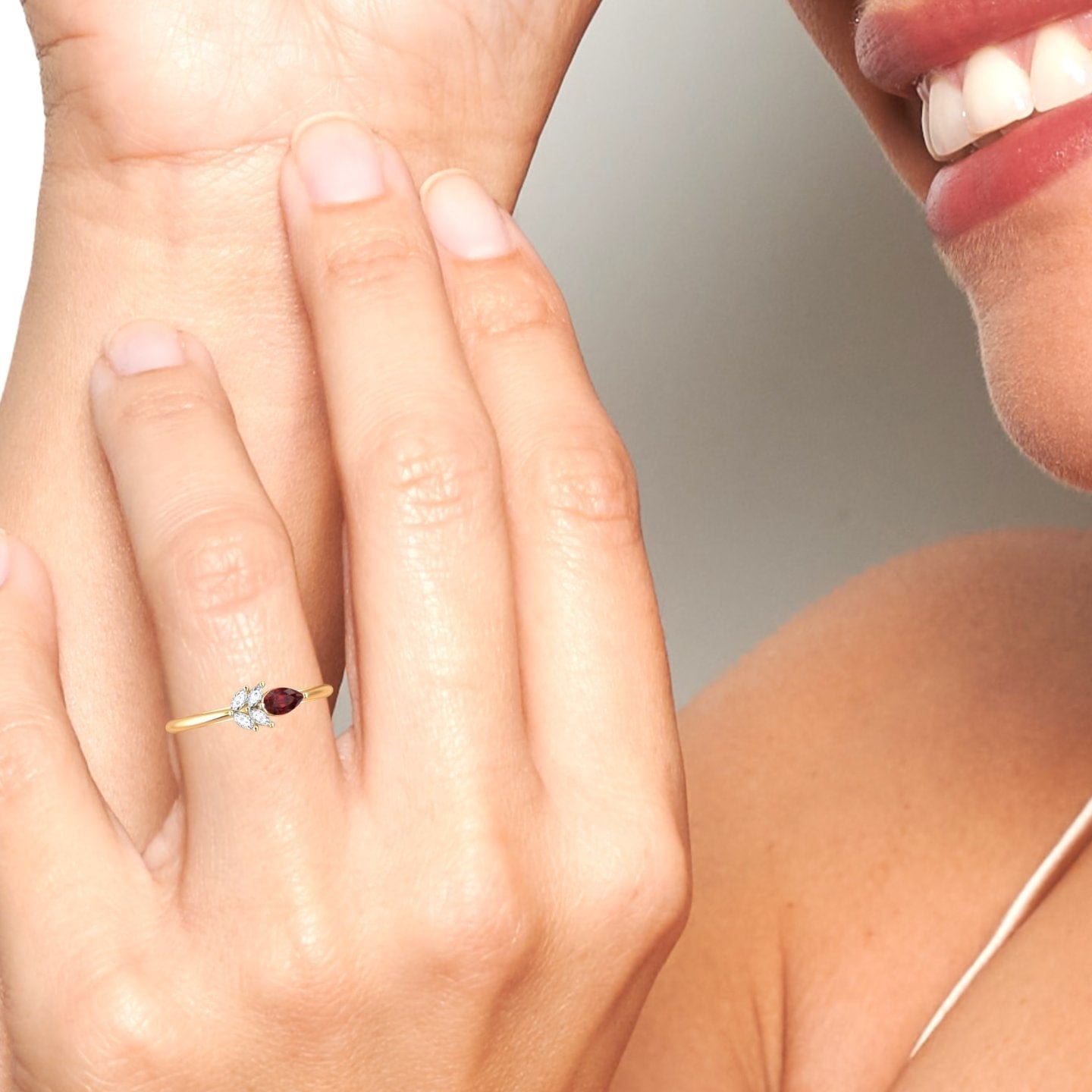Ruby & Diamond Fancy Ring - Julia