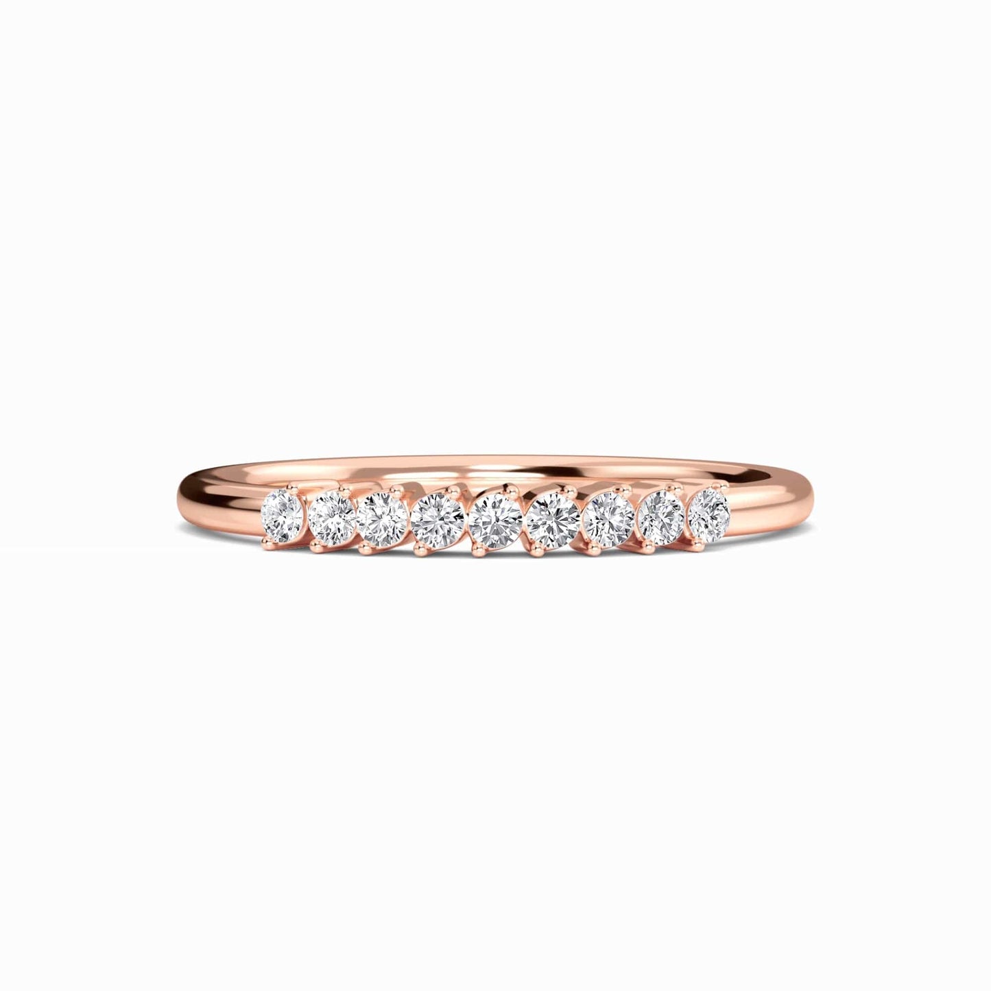 Floating Diamond Half Eternity Ring - Cora