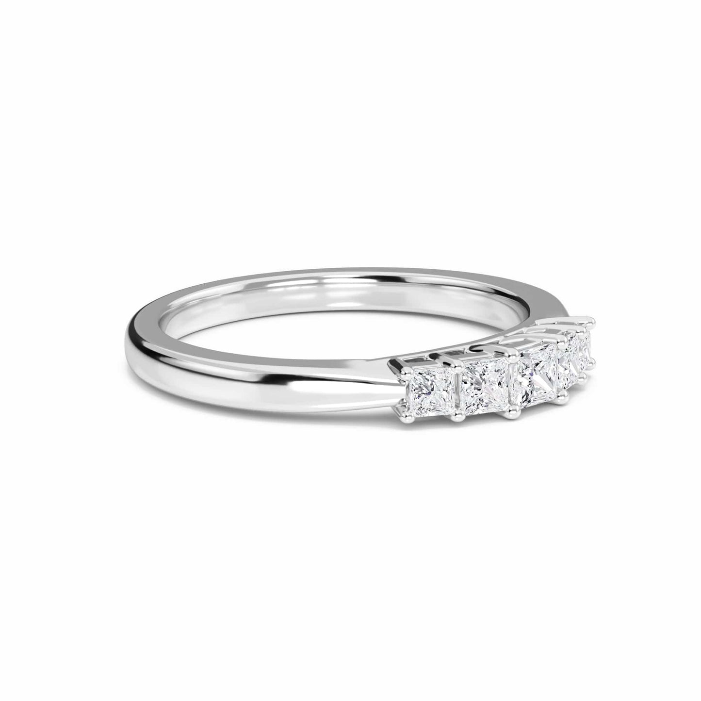 Diamond Prong Set Half Eternity Ring - Bailey