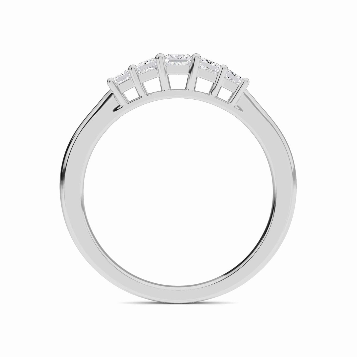 Diamond Prong Set Half Eternity Ring - Bailey