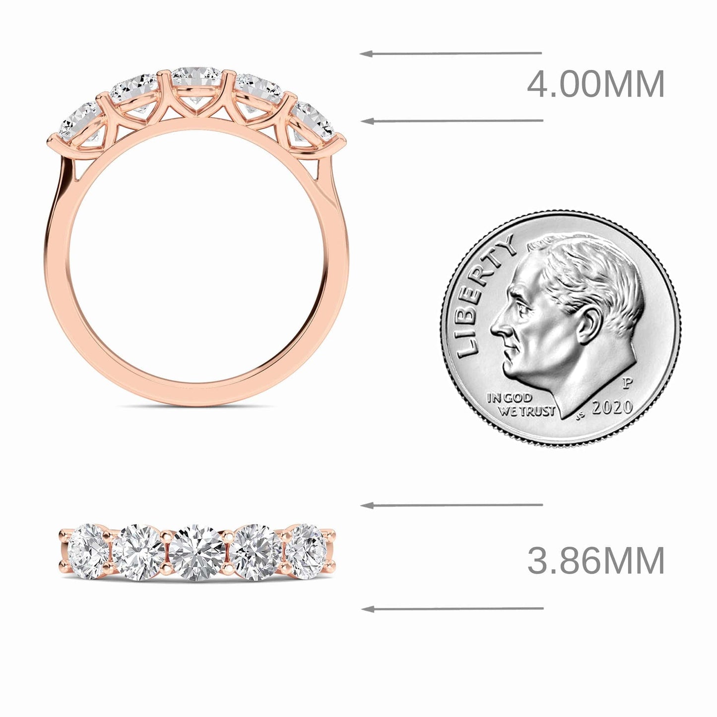 Classic 5-Stone Diamond Anniversary Band - Rylee
