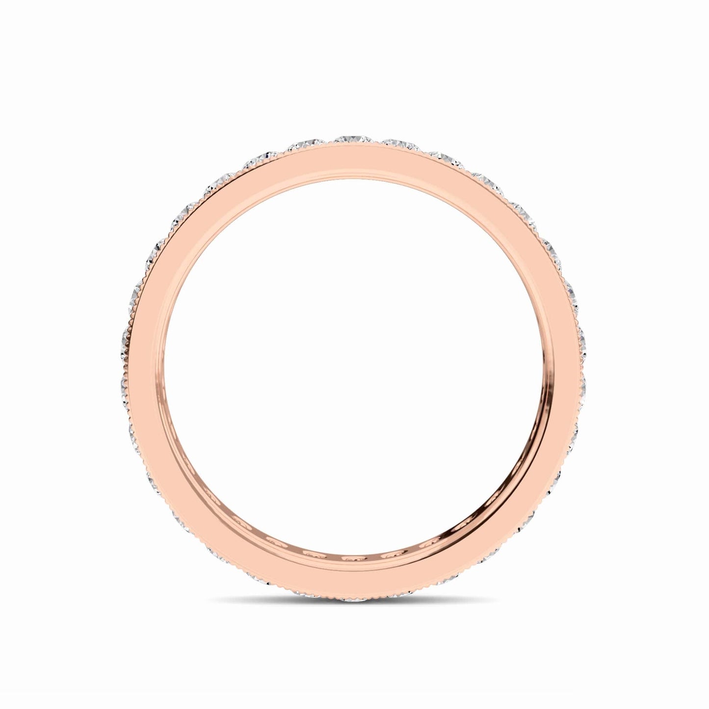 White Diamond Channel-Set Eternity Band - Norah
