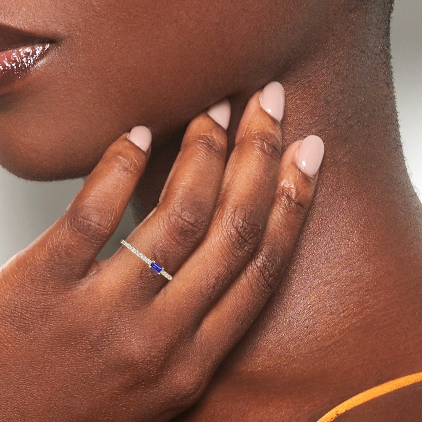 Tanzanite & Diamond Pave Ring - Dia