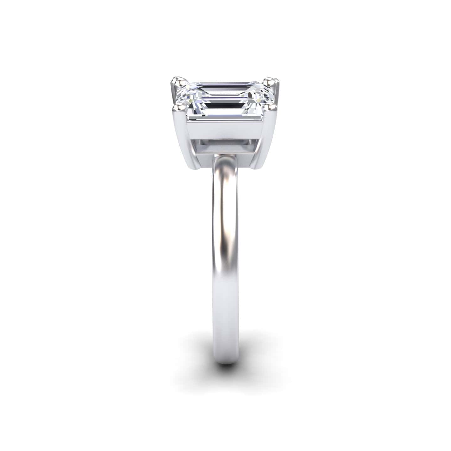 White Moissanite Toi et Moi Cocktail Ring - Ellen