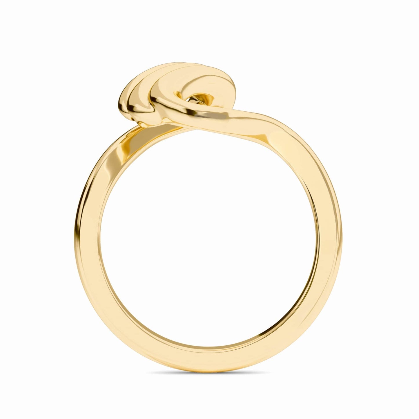 Fluid Swirl Open Band Ring - Elsa