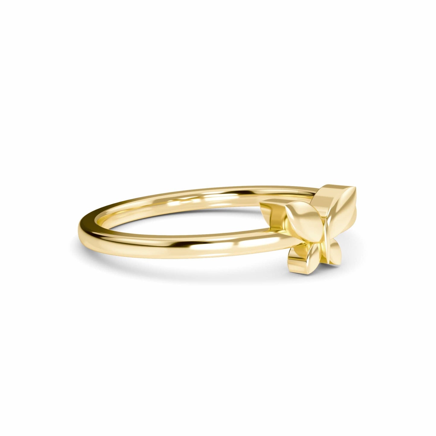 Minimalist Gold Butterfly Ring - Asmita