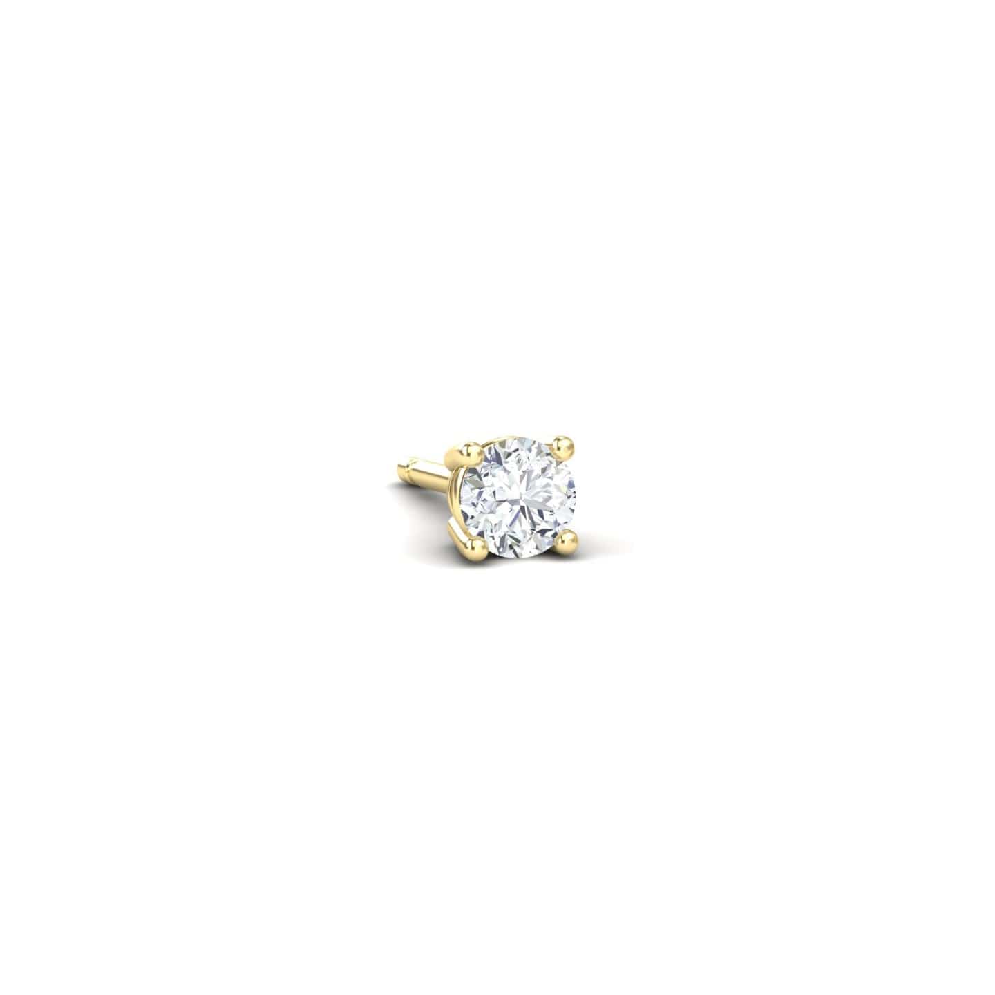 Natural Diamond Earrings - Four Prong - Krisha