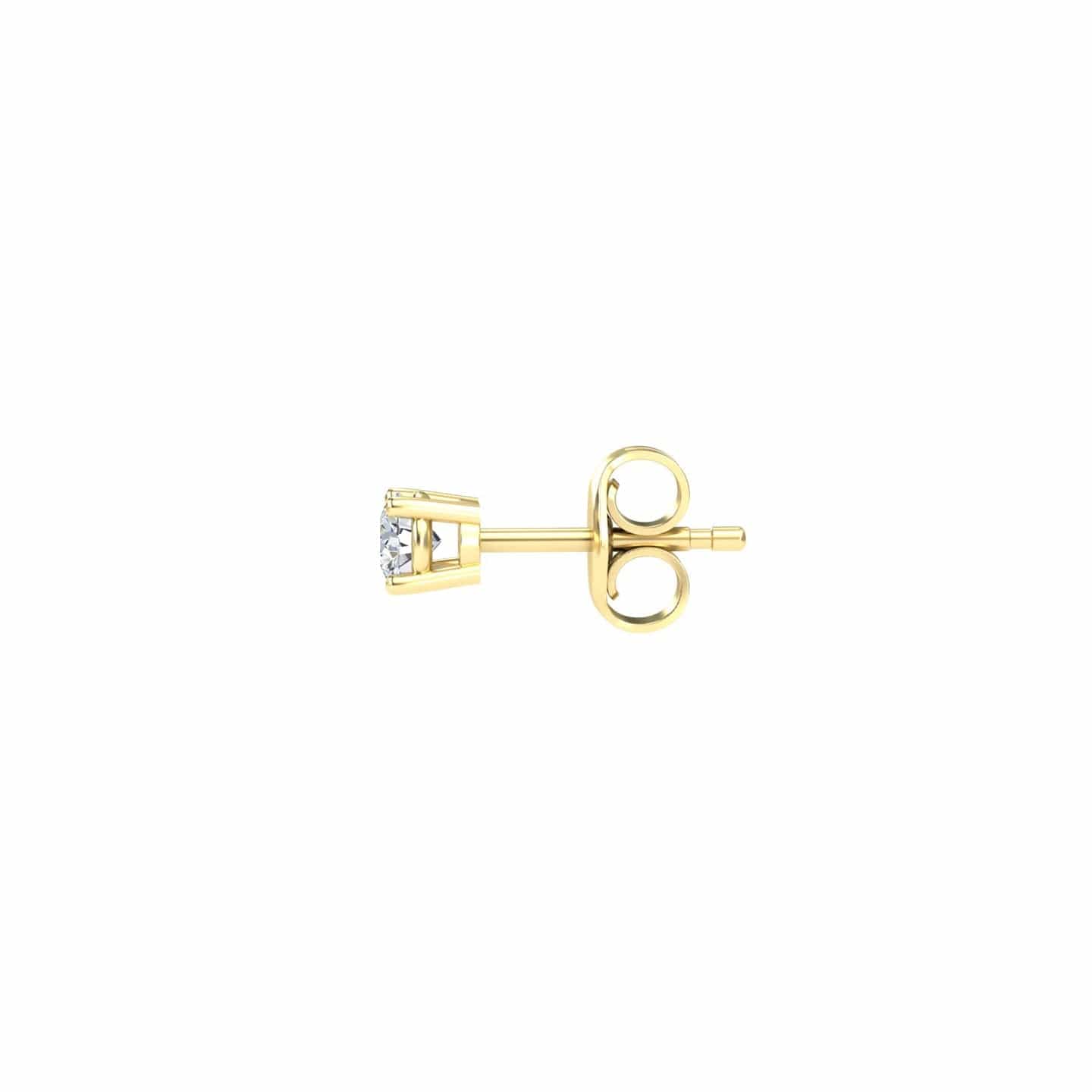 Natural Diamond Earrings - Four Prong - Krisha