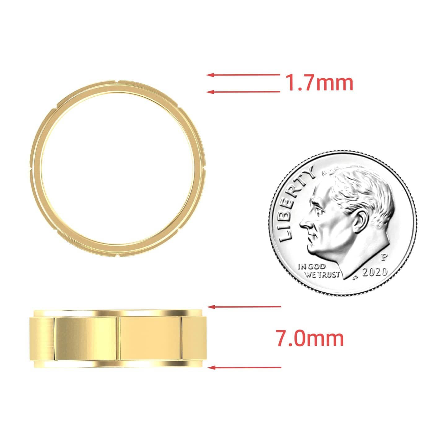 Men's 7mm Wedding Ring Dreamy Elegancy - Wyatt