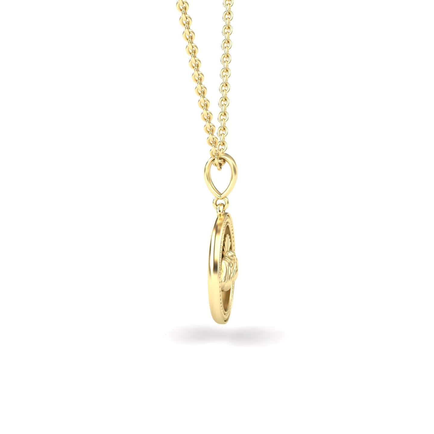 Gemini Zodiac Medallion Necklace - Medha