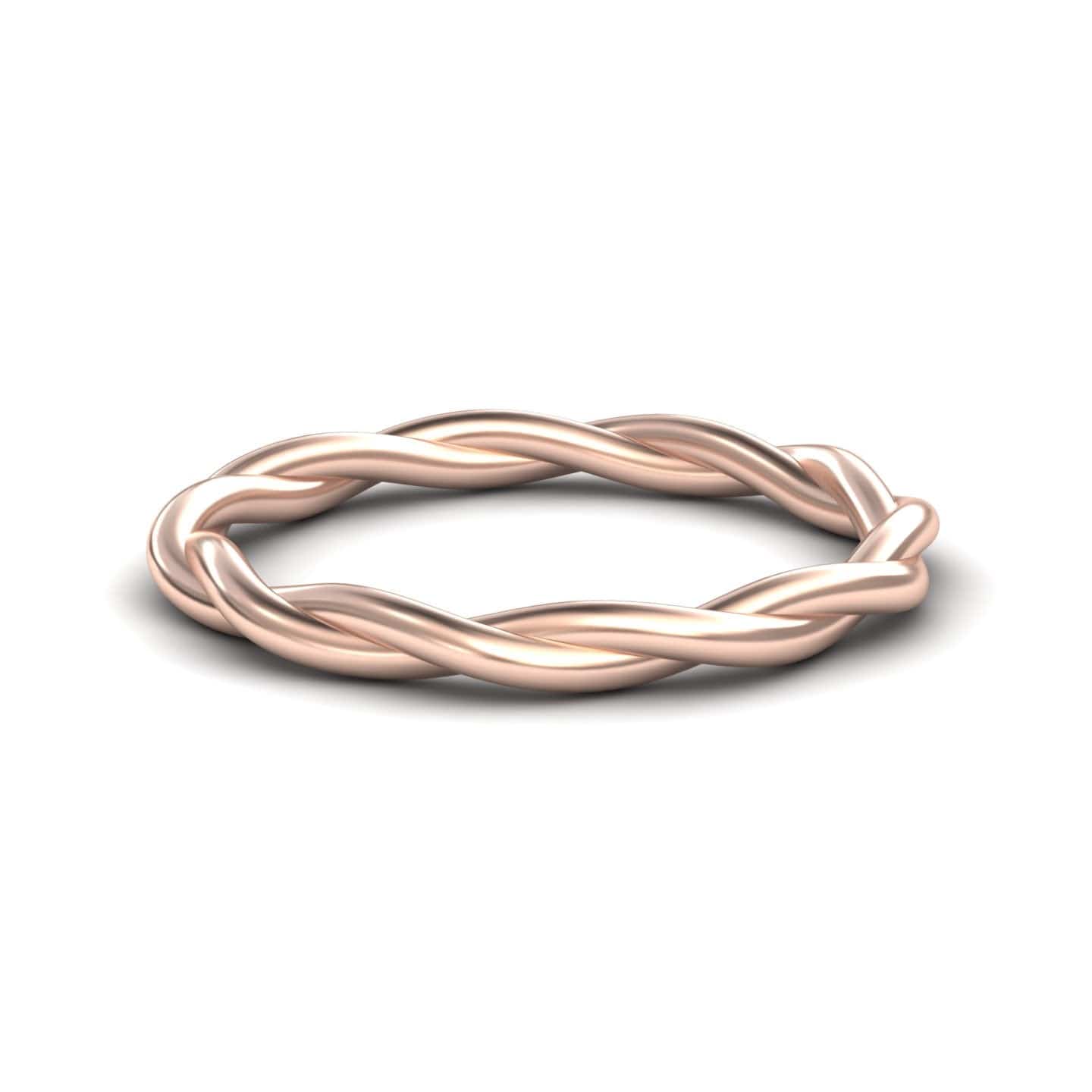Twisted Rope Stacking Wedding Band - Sigrid