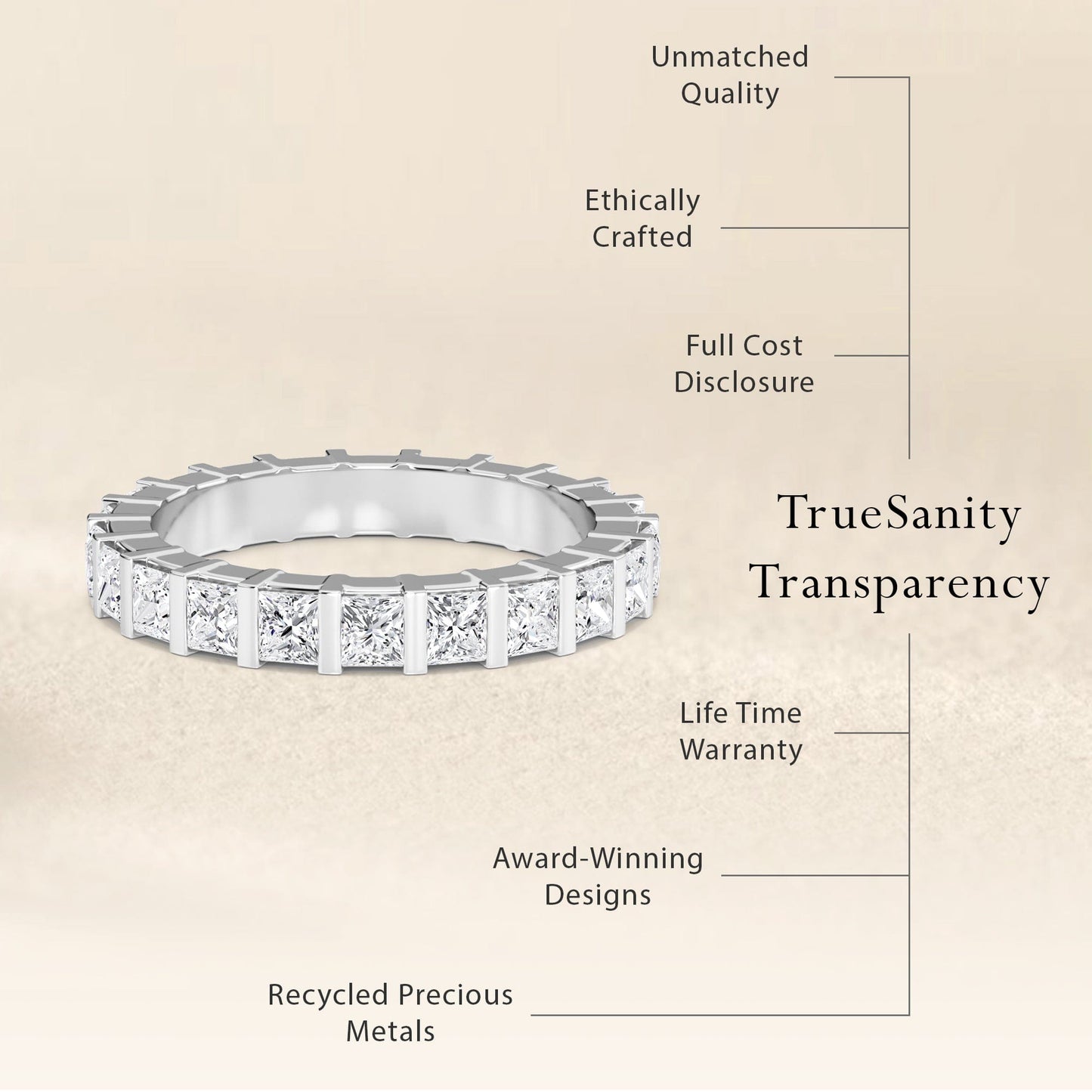 Channel-Set Diamond Eternity Band - Makayla