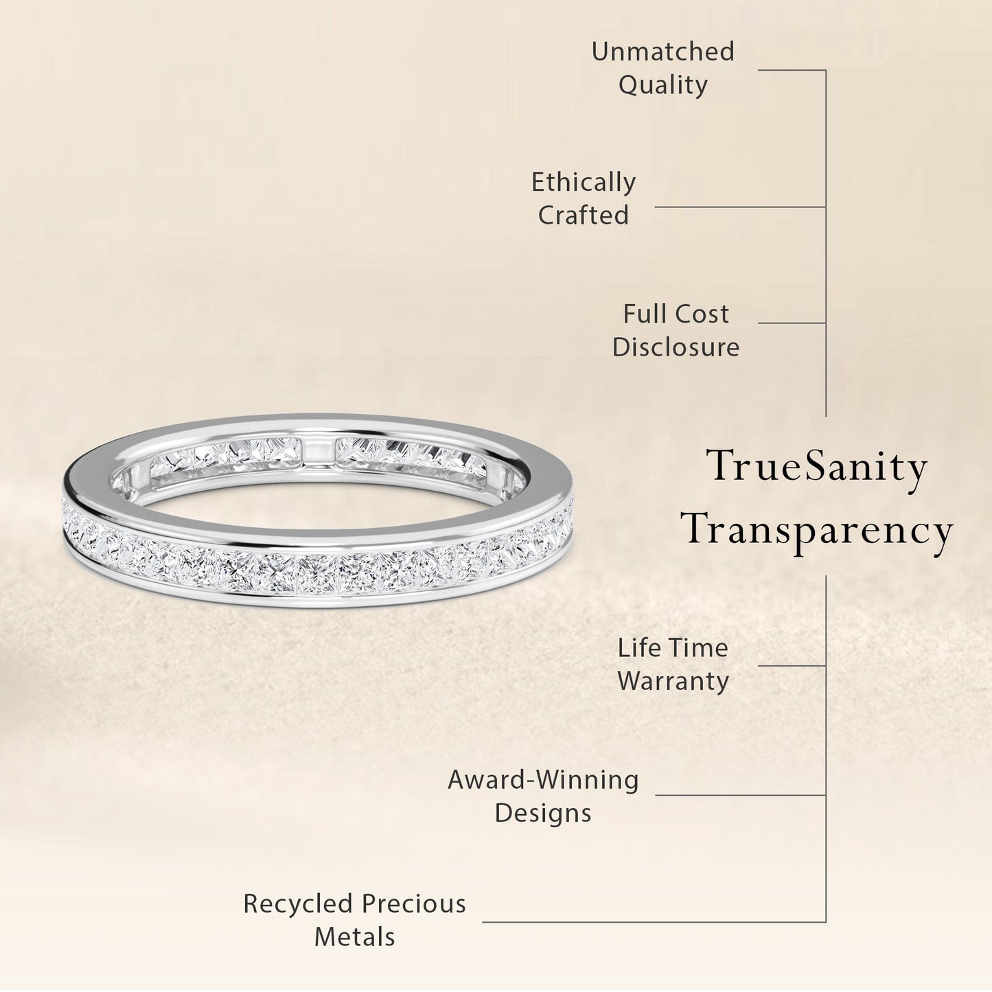 Channel-Set Diamond Eternity Band - Eloise
