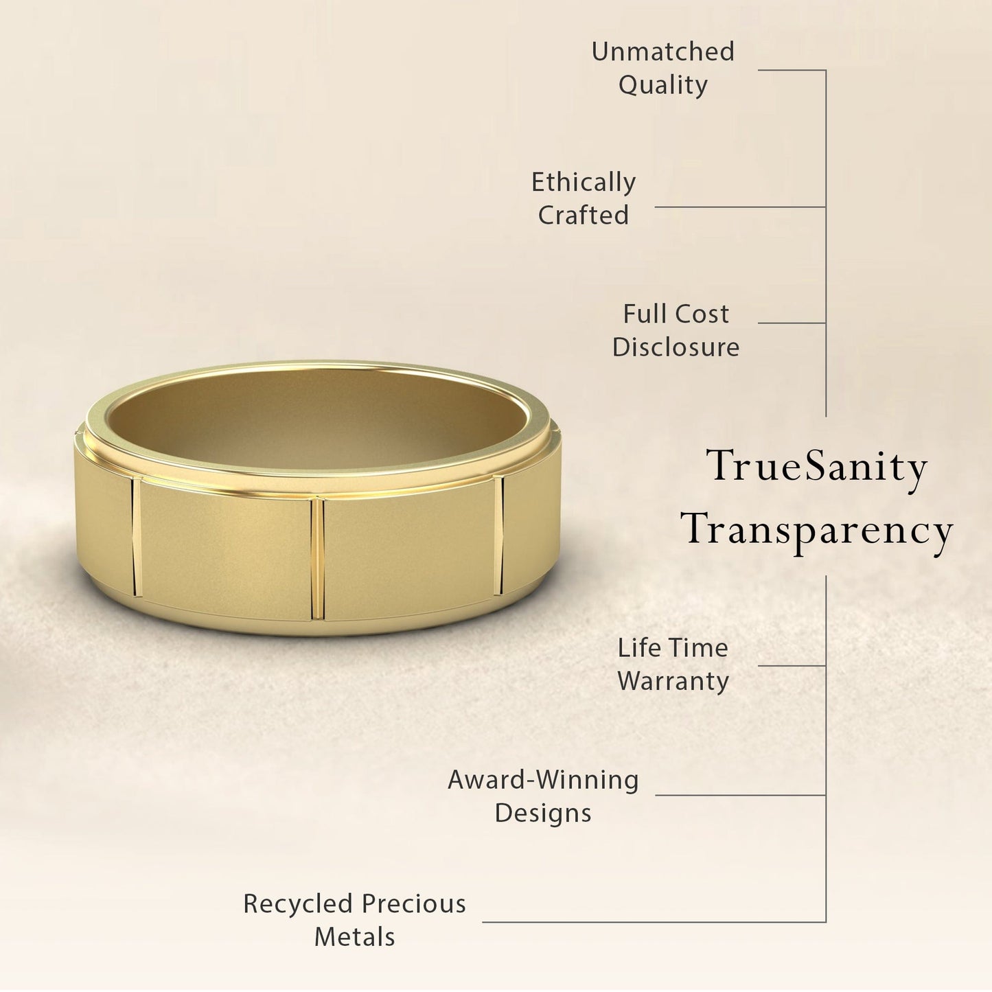 Men's 7mm Wedding Ring Dreamy Elegancy - Wyatt