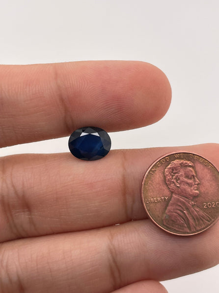 10x8mm Oval Blue Sapphire