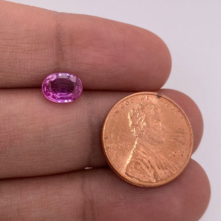 8.1x6.1mm Oval Pink Sapphire