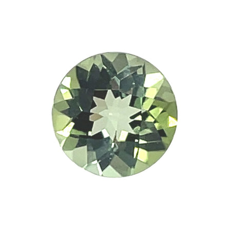 7.2mm Round Checker Green Tourmaline
