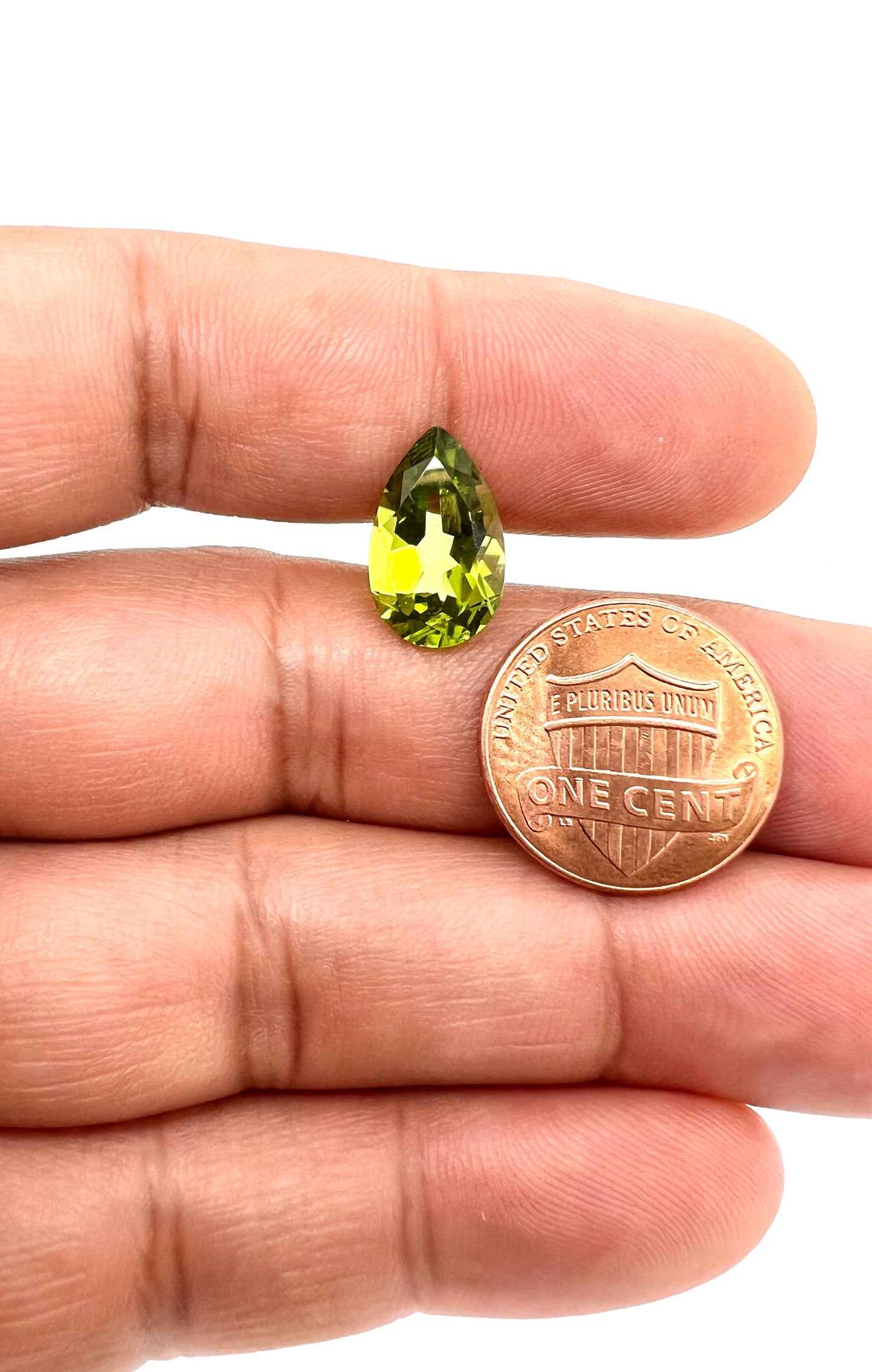14.90-9.20 mm Premium Pear Peridot