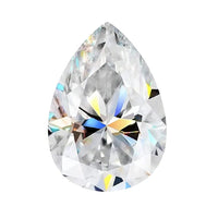 10x7 Pear White Moissanite