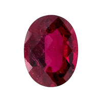 16.5x12.5mm Oval Checker Rubellite Tourmaline