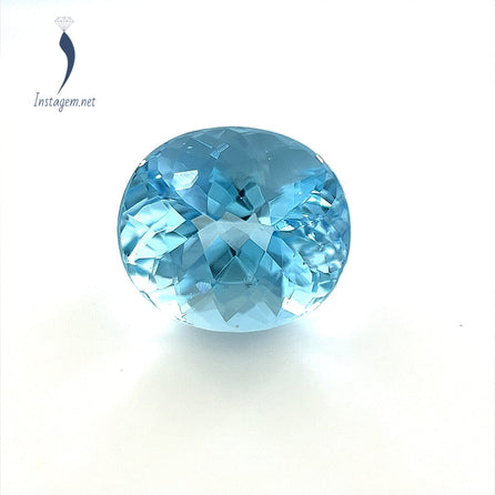 9.7x8.6mm Premium Oval Aquamarine