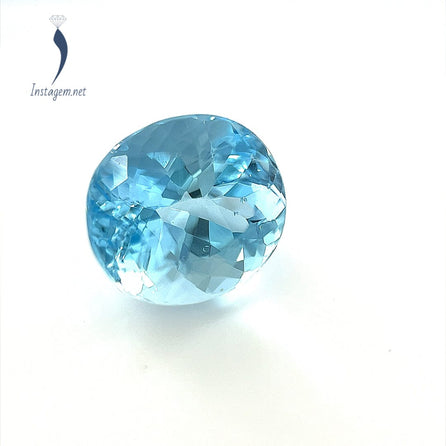 9.7x8.6mm Premium Oval Aquamarine