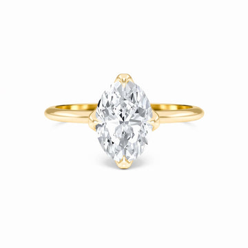 Oval Solitaire Certified Natural Diamond Engagement Ring - Srimayi