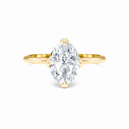 Oval Solitaire Certified Natural Diamond Engagement Ring - Srimayi