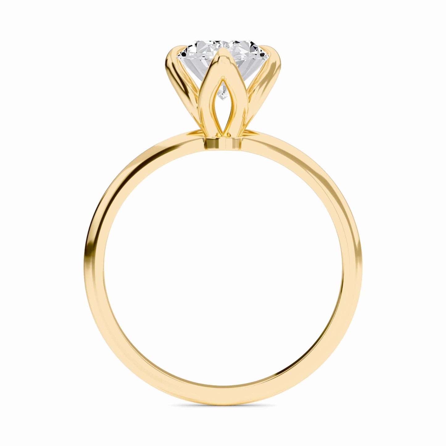 Oval Solitaire Certified Natural Diamond Engagement Ring - Srimayi