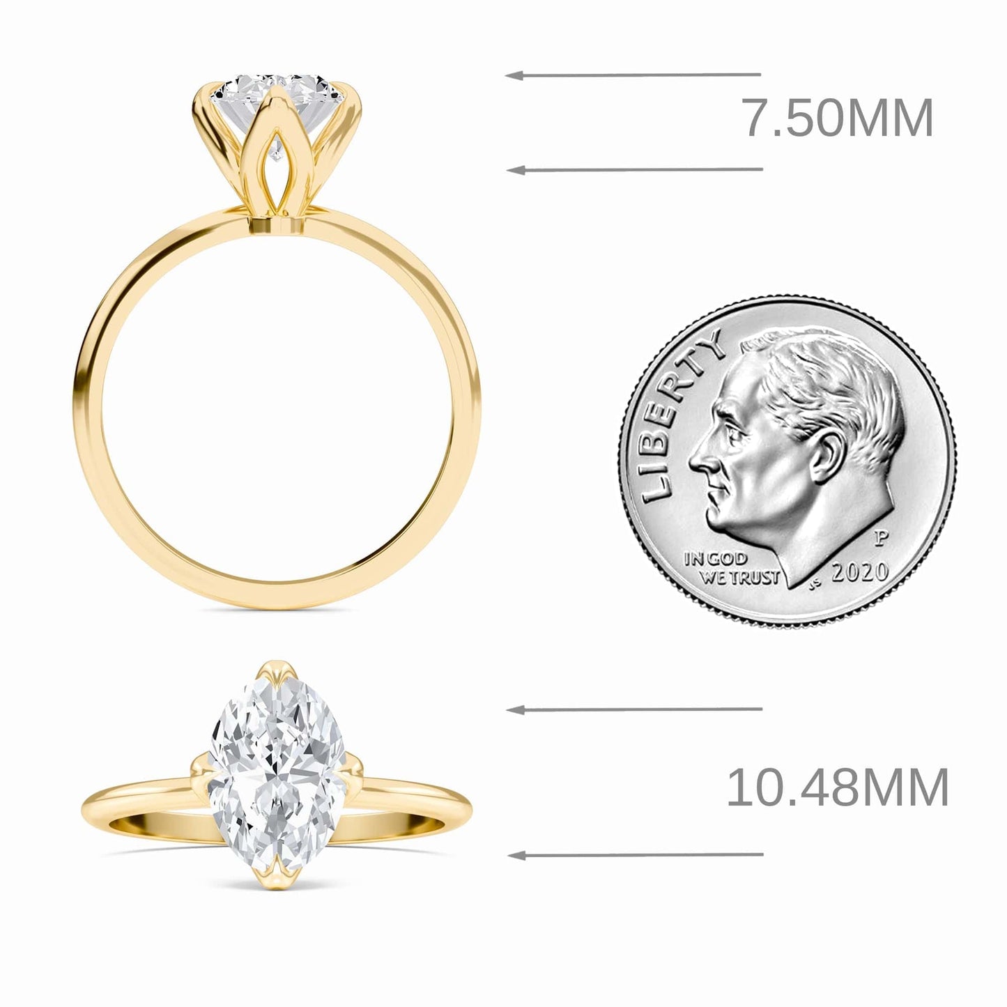 Oval Solitaire Certified Natural Diamond Engagement Ring - Srimayi