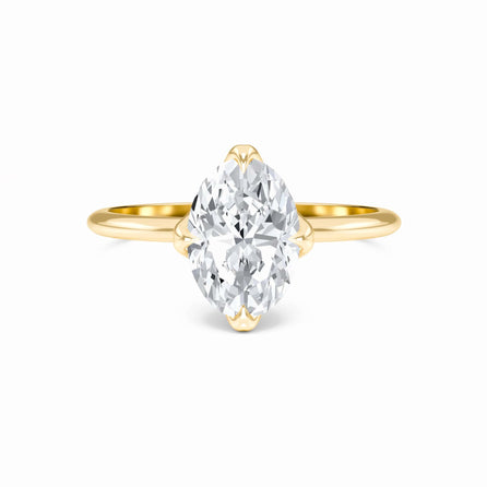 Oval Solitaire Certified Lab Diamond Engagement Ring - Srimayi