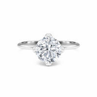 Round Solitaire Certified Natural Diamond Engagement Ring - Srimayi