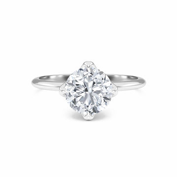 Round Solitaire Certified Lab Diamond Engagement Ring - Srimayi