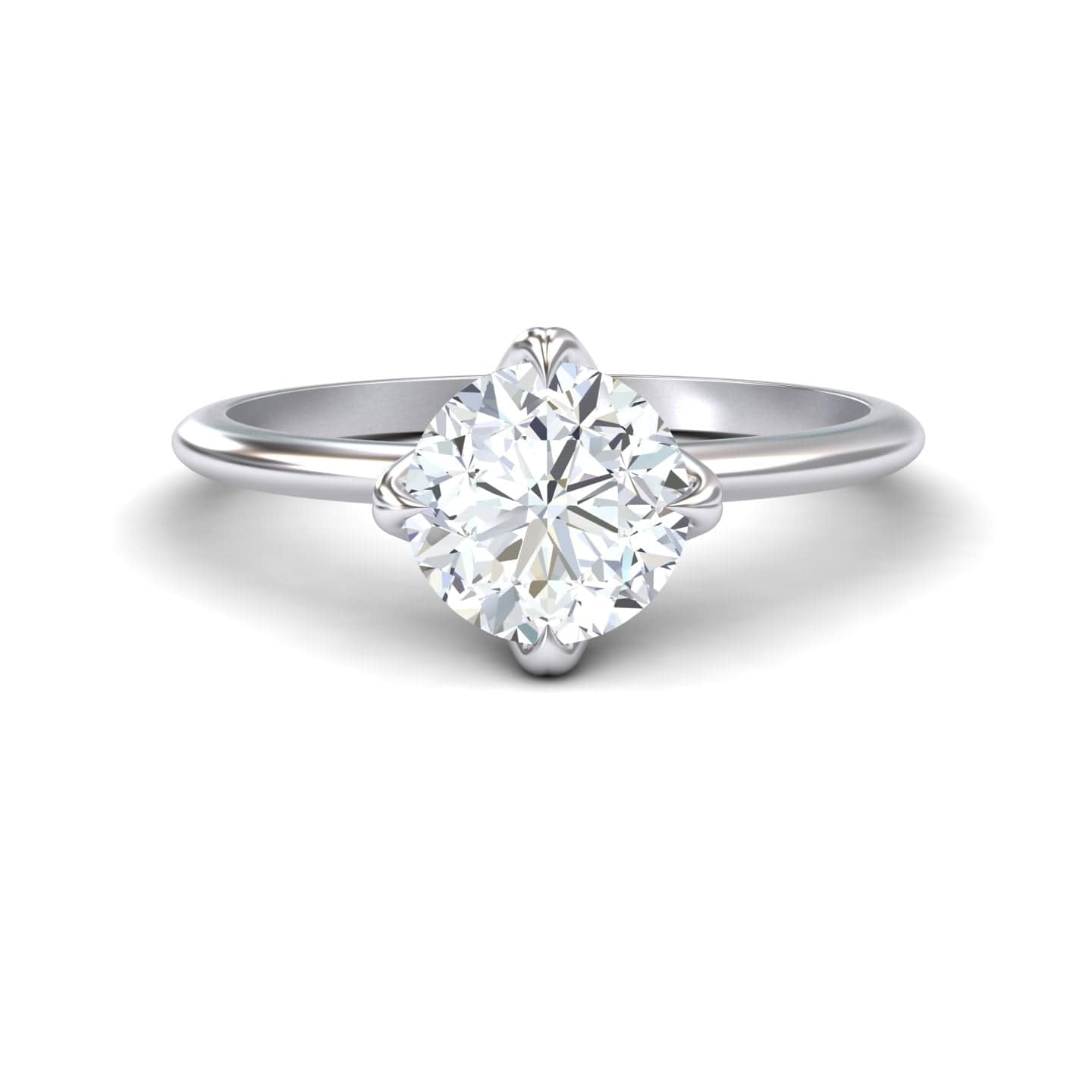 Round Solitaire Certified Lab Diamond Engagement Ring - Srimayi