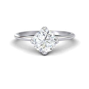 Round Solitaire Certified Lab Diamond Engagement Ring - Srimayi