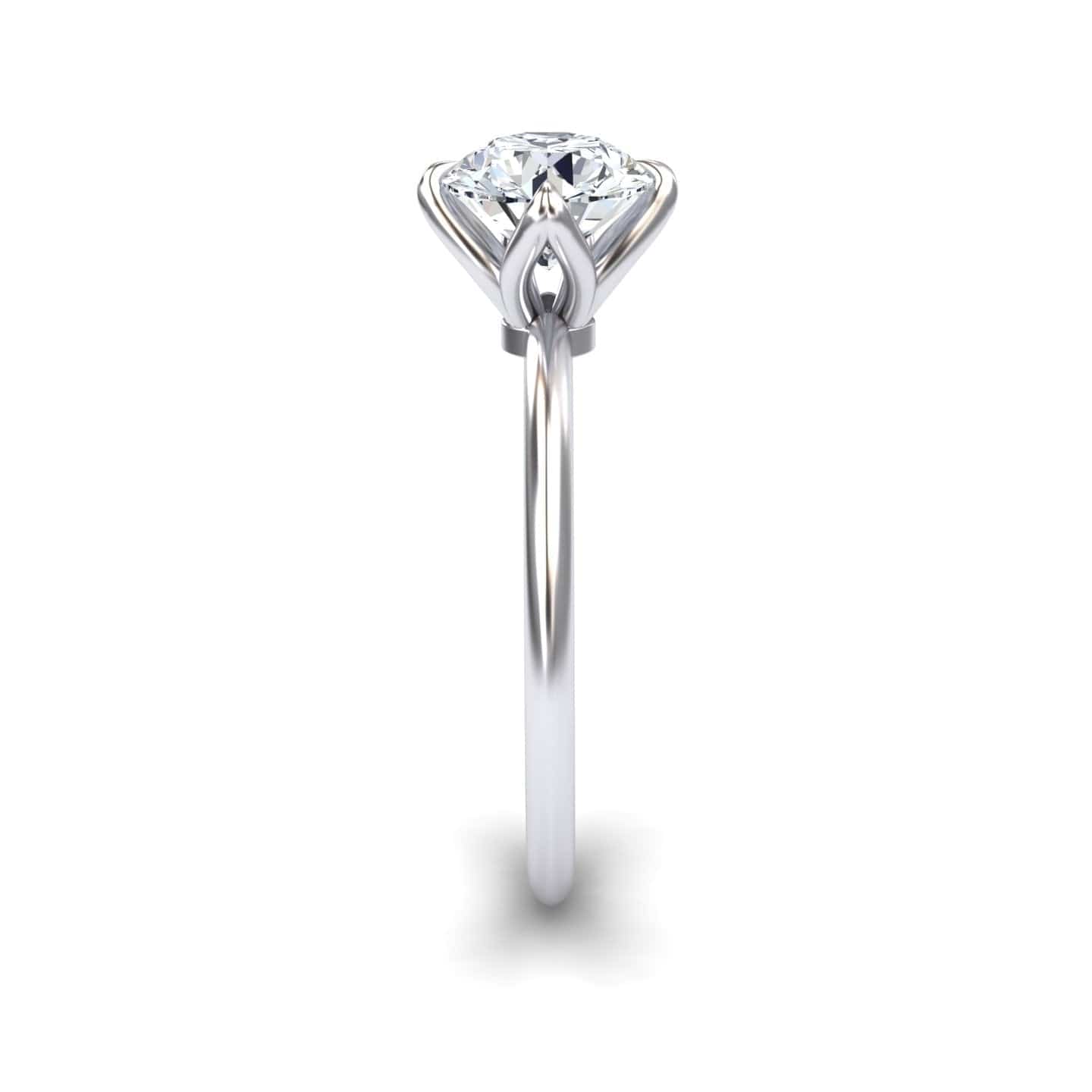 Round Solitaire Certified Lab Diamond Engagement Ring - Srimayi