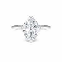 Oval Solitaire Certified Lab Diamond Engagement Ring - Srimayi